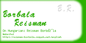 borbala reisman business card